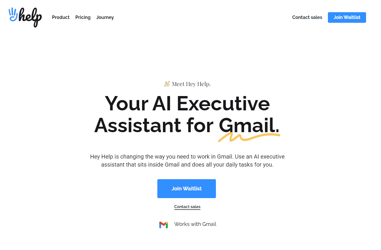 Hey Help - AI assistant for Gmail
