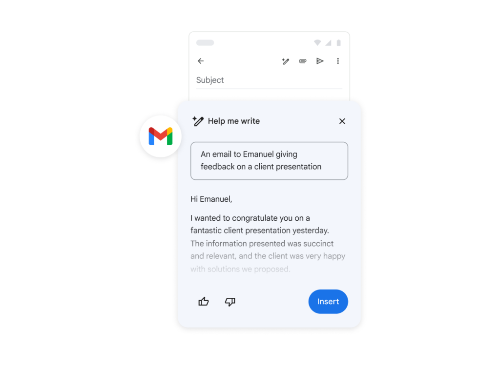 ai email replies gemini