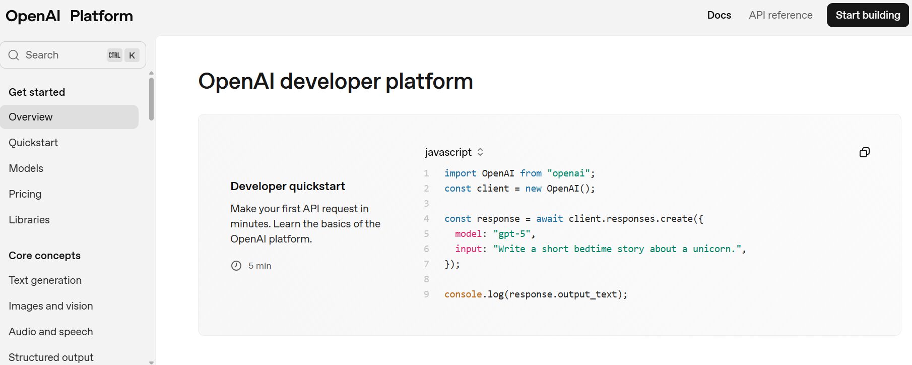 ai providers api keys openai dashboard