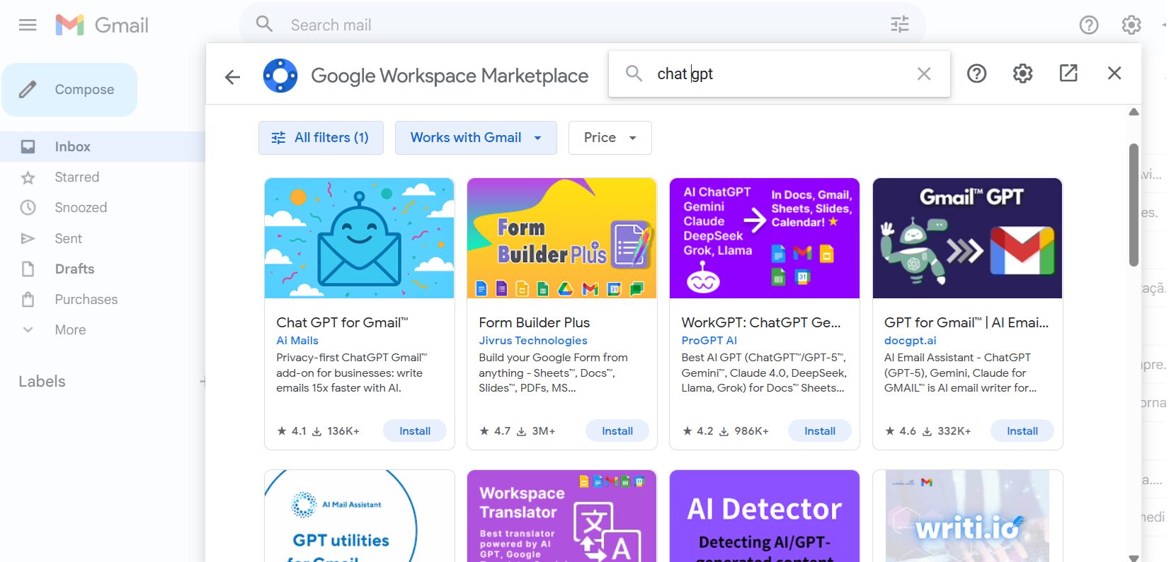 alternatives to gemini on gmail extensions options